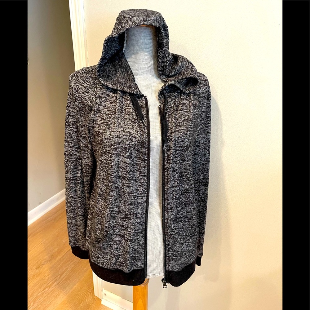 BONGO XL Heathered gray zip light weight hoodie EC